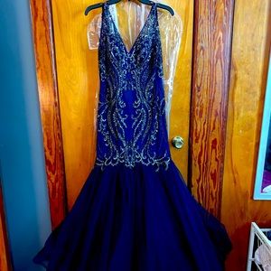 Navy Blue Prom Dress